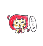 ずきんねこさん（個別スタンプ：5）