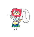 ずきんねこさん（個別スタンプ：9）