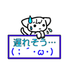 顔文字付きにゃんこプラカード（個別スタンプ：13）