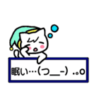 顔文字付きにゃんこプラカード（個別スタンプ：28）