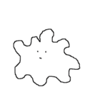 無表情あめーばくん（個別スタンプ：1）