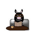 黒ブタ★ブップの日常（個別スタンプ：1）
