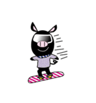 黒ブタ★ブップの日常（個別スタンプ：3）