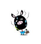 黒ブタ★ブップの日常（個別スタンプ：12）