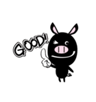 黒ブタ★ブップの日常（個別スタンプ：20）