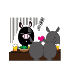 黒ブタ★ブップの日常（個別スタンプ：35）
