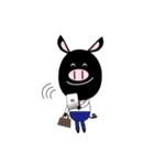 黒ブタ★ブップの日常（個別スタンプ：40）