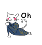 Japanese cats (English)（個別スタンプ：14）