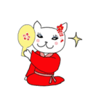 Japanese cats (English)（個別スタンプ：22）