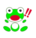 pretty frogs 緑バージョン（個別スタンプ：14）
