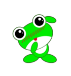 pretty frogs 緑バージョン（個別スタンプ：16）