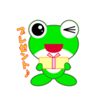 pretty frogs 緑バージョン（個別スタンプ：18）