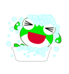 pretty frogs 緑バージョン（個別スタンプ：37）