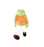 A frog（個別スタンプ：18）