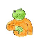 A frog（個別スタンプ：26）