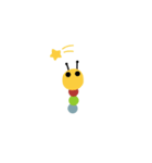 カラフルいもむし（個別スタンプ：4）
