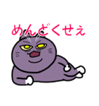 不機嫌猫とハゲあたま（個別スタンプ：3）