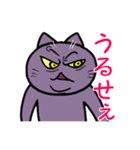 不機嫌猫とハゲあたま（個別スタンプ：7）