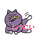 不機嫌猫とハゲあたま（個別スタンプ：8）