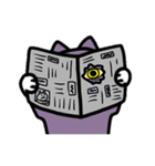 不機嫌猫とハゲあたま（個別スタンプ：9）