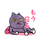 不機嫌猫とハゲあたま（個別スタンプ：11）