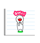 授業中に落書きしてちゃいけないんだからね（個別スタンプ：6）