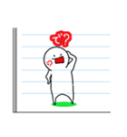 授業中に落書きしてちゃいけないんだからね（個別スタンプ：15）