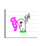授業中に落書きしてちゃいけないんだからね（個別スタンプ：17）