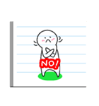 授業中に落書きしてちゃいけないんだからね（個別スタンプ：40）