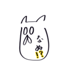 顔だけ動物（個別スタンプ：16）