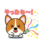 まんまる動物スタンプ（犬）（個別スタンプ：12）