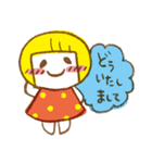 Doodled girls vol.2 日本語版（個別スタンプ：5）