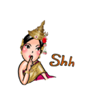 Samornsri: Thai traditional dress1 (Eng)（個別スタンプ：22）