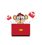 MonkeyOpoly Christmas ＆ New Years（個別スタンプ：9）