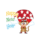 MonkeyOpoly Christmas ＆ New Years（個別スタンプ：40）