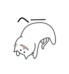 思わず一言（白いねこ2）（個別スタンプ：12）