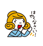 レトロ会話(女性編)（個別スタンプ：16）