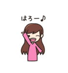 女の子のスタンプ（個別スタンプ：10）