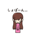 女の子のスタンプ（個別スタンプ：21）