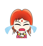 Yumiki Kasaiko, Girl with Flame Red Hair（個別スタンプ：31）