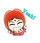 Yumiki Kasaiko, Girl with Flame Red Hair（個別スタンプ：35）