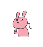 黄色いいぬとピンクなうさぎ（個別スタンプ：1）