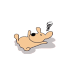 黄色いいぬとピンクなうさぎ（個別スタンプ：8）