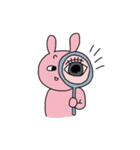 黄色いいぬとピンクなうさぎ（個別スタンプ：14）