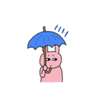 黄色いいぬとピンクなうさぎ（個別スタンプ：24）