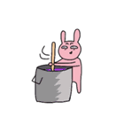 黄色いいぬとピンクなうさぎ（個別スタンプ：39）