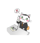 つぶやきニャンコ vol.2 リーマンねこ（個別スタンプ：5）