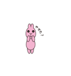 ピンクのうさぎかめこ（個別スタンプ：8）