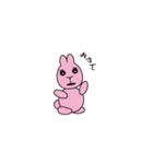 ピンクのうさぎかめこ（個別スタンプ：13）