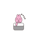 ピンクのうさぎかめこ（個別スタンプ：16）